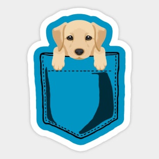 Pocket Labrador Sticker